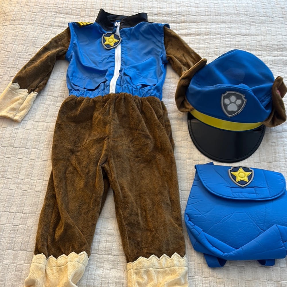 2T Paw Patrol Chase Halloween Costume